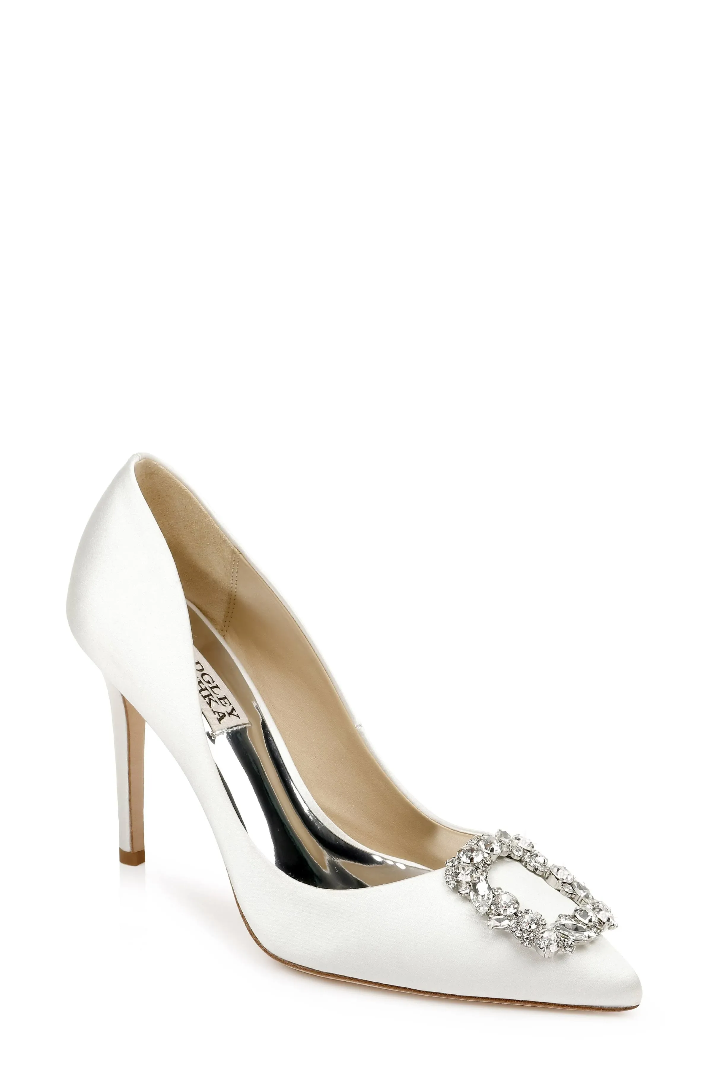 Badgley Mischka Cher Evening Pumps - White - Size 8.5M