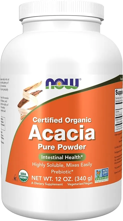 Acacia Fiber Organic Powder Now Foods