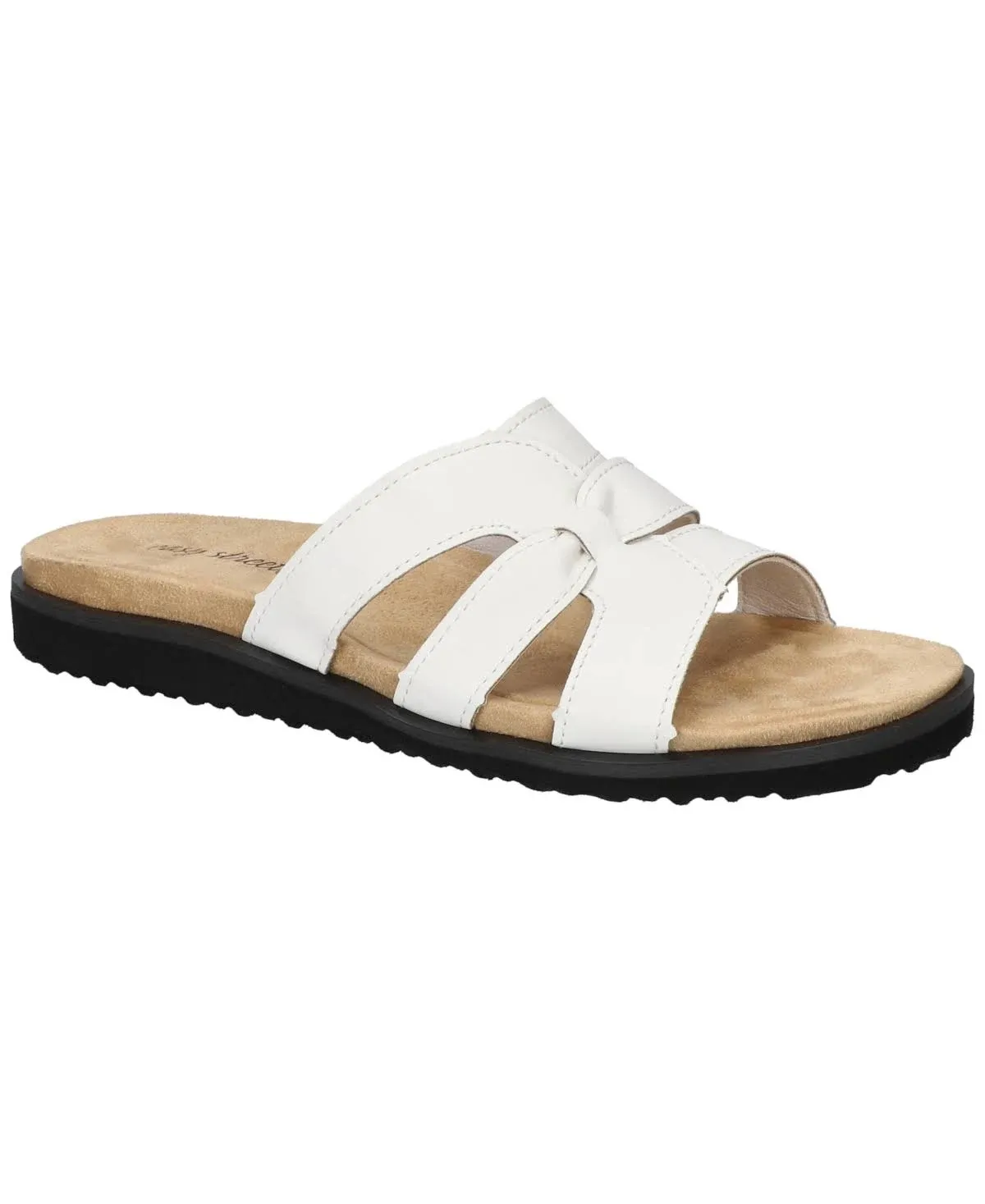 Easy Street Women's Skai Slip-On Comfort Sandals - White - Size 7.5M