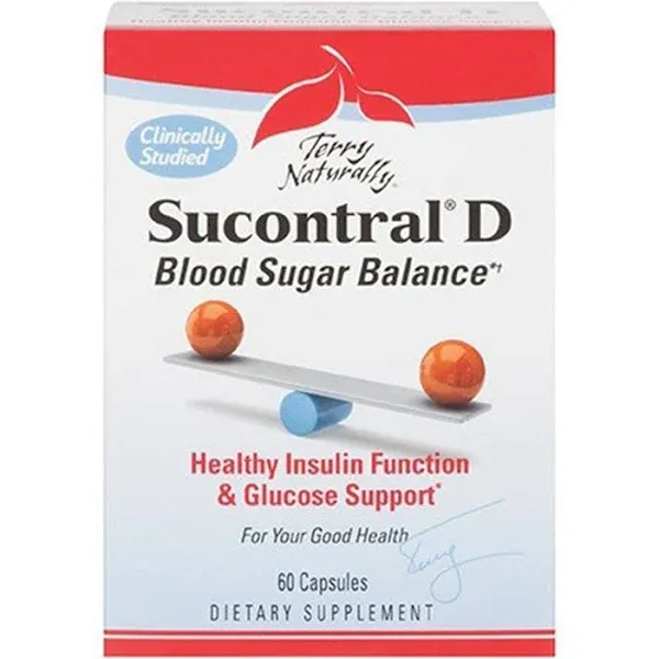 Terry Naturally Sucontral D - Blood Sugar Balance, 60 Capsules