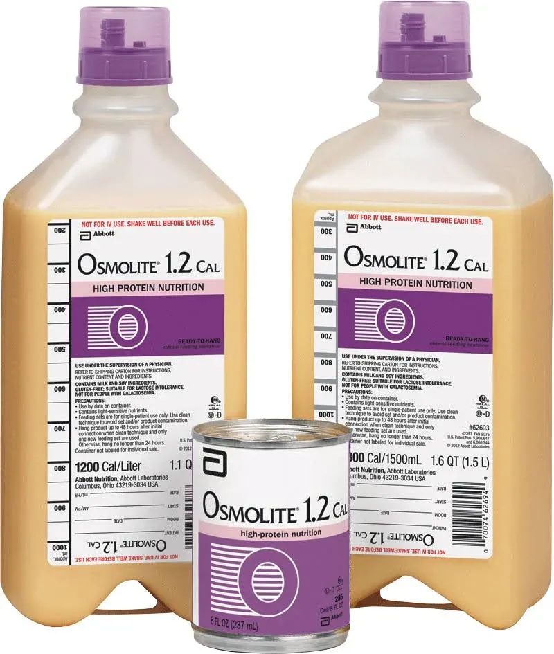 Abbott 62693 - Tube Feeding Formula Osmolite® 1.2 Cal Unflavored Liquid 1.5 Liter Carton