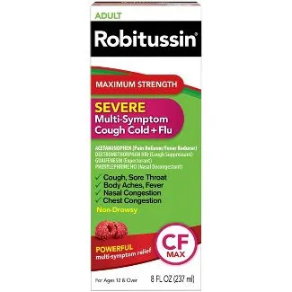 Robitussin Maximum Strength Severe Multi-Symptom Cough Cold & Flu