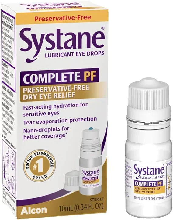 Systane Lubricant Eye Drops, Complete PF - 10 ml