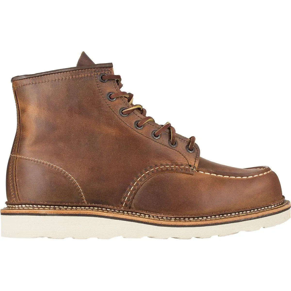 Red Wing Men's 6" Moc Toe Boot Copper / 7.5