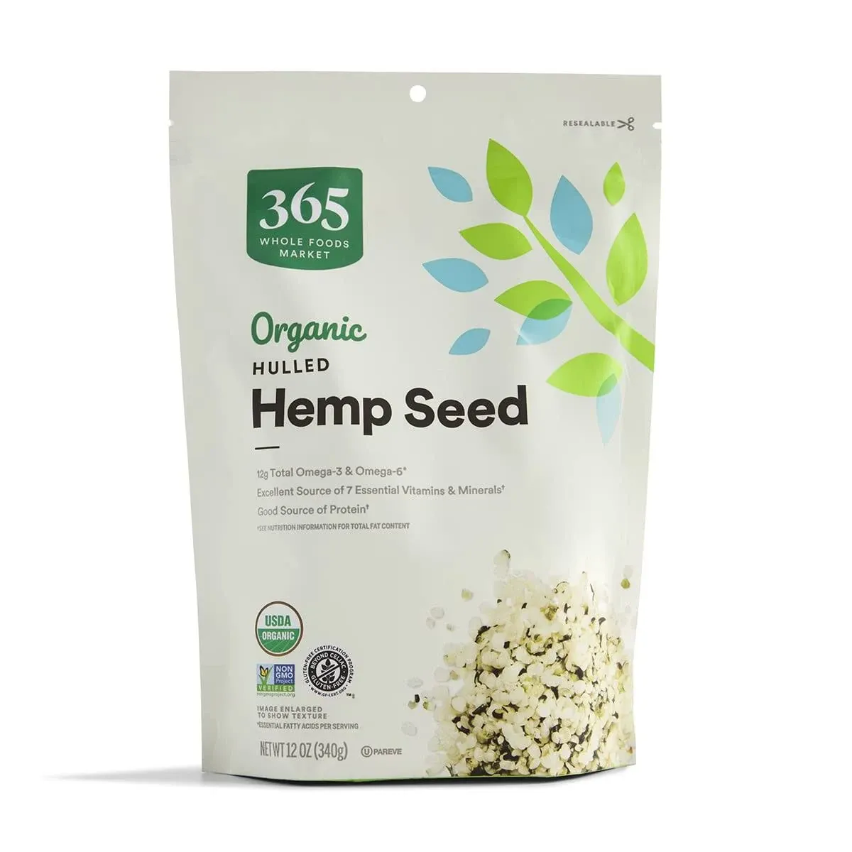 365 by Whole Foods Market, Hemp Seed Organic, 12 Ounce