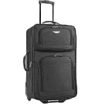 Equipaje vertical extensible rodante Travel Select Amsterdam, gris, a cuadros-medio-