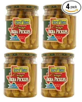 Talk O Texas Okra Pickled Mild (2 count) (Pack of 2)