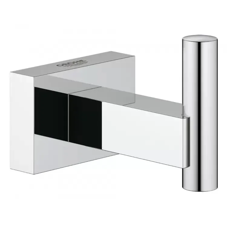 Grohe 40511000 Essentials Cube Robe Hook - Starlight Chrome