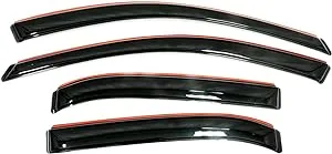 Auto Ventshade [AVS] In-Channel Ventvisor / Window Deflectors | Fits 2013 - 2019 Nissan Sentra, 4 pcs. | Smoke - 194248