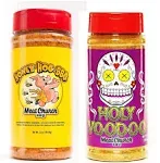 Meat Church BBQ Rub Seasoning Combo: Honey Hog (14 oz) and Holy VooDoo (14 oz)