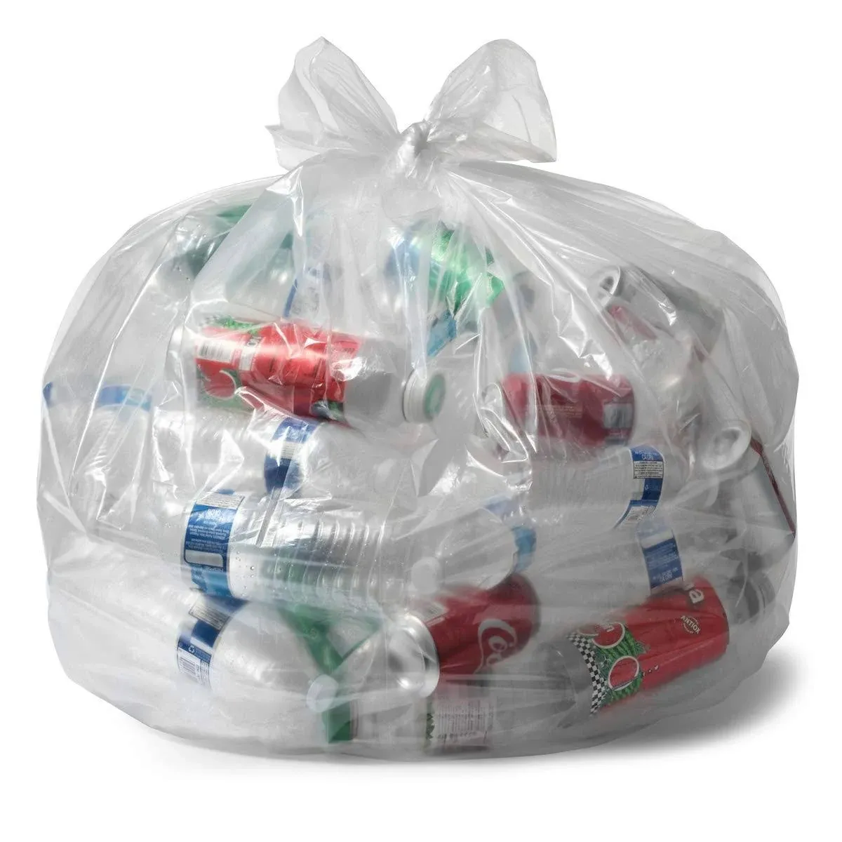 Aluf Plastics 12-16 Gallon 1.0 MIL (equivalent) Thick Clear Heavy Duty Trash Bags - 24" x 31" - Pack of 2000 - For Recycling, Kitchen, Contractor, & Outdoor