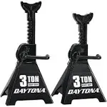 Fits Daytona 3 Ton Heavy Duty Ratcheting Jack Stands, Black