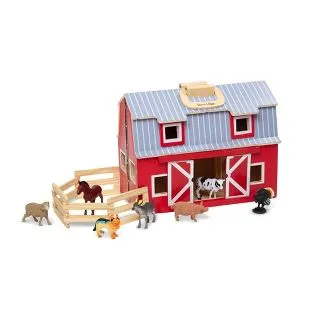 Melissa & Doug Fold & Go Wooden Barn