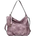 Julia Buxton Whip Stitch Vegan Leather Hobo Bag, Mauve