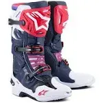 Alpinestars 2025 Tech 10 Supervented Motocross Boots Night Navy White 