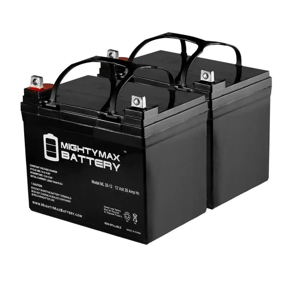 Ml35-12 - 12V 35Ah DC Deep Cycle SLA Solar Energy Storage Battery - 2 Pack