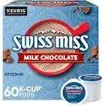 Swiss Miss Milk Chocolate Hot Cocoa, Keurig Single-Serve K-Cup Pods, 60 Count (6 Packs of 10)