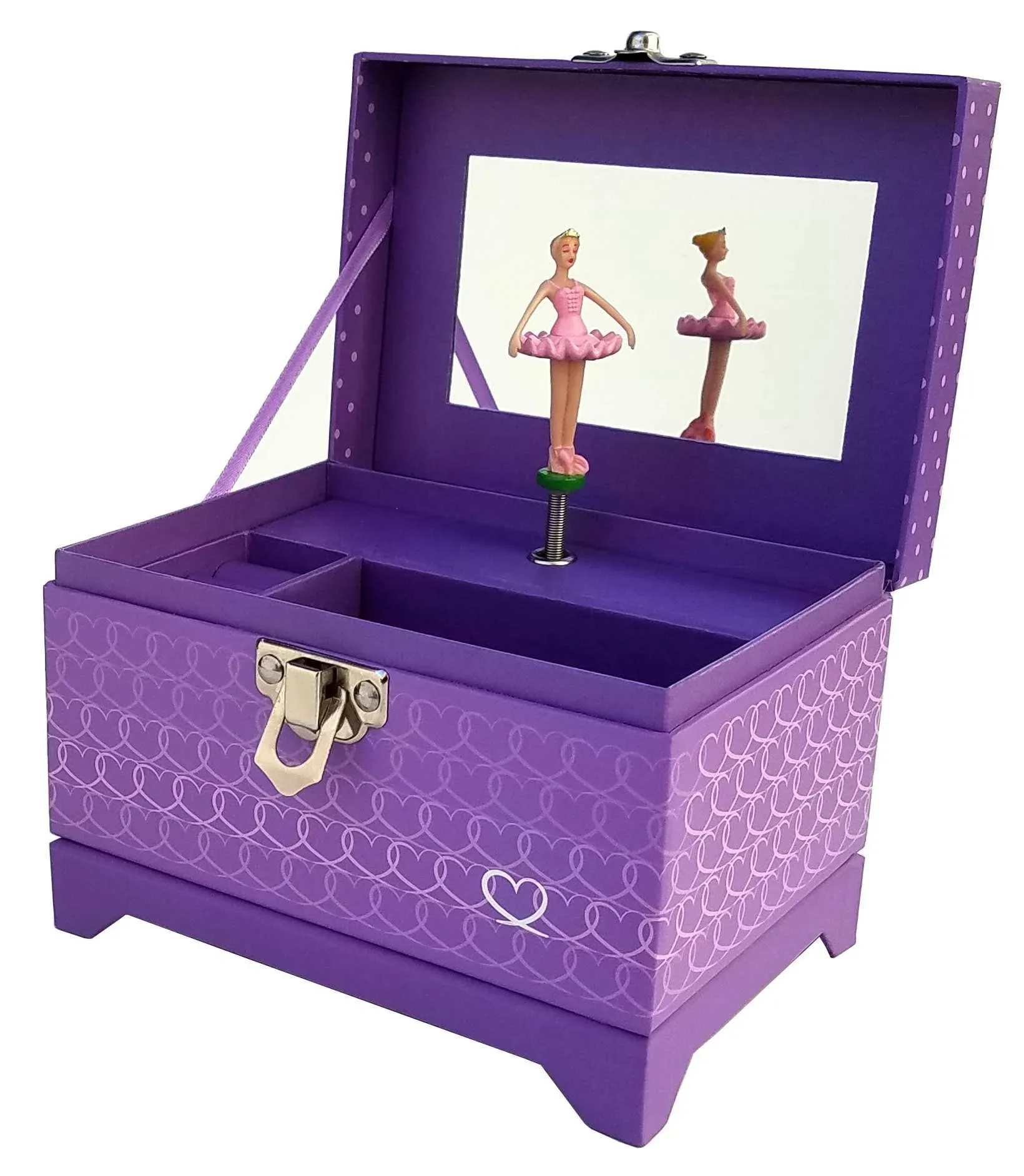 Ballerina Music Box (Heart Ballerina Music Box - Purple)