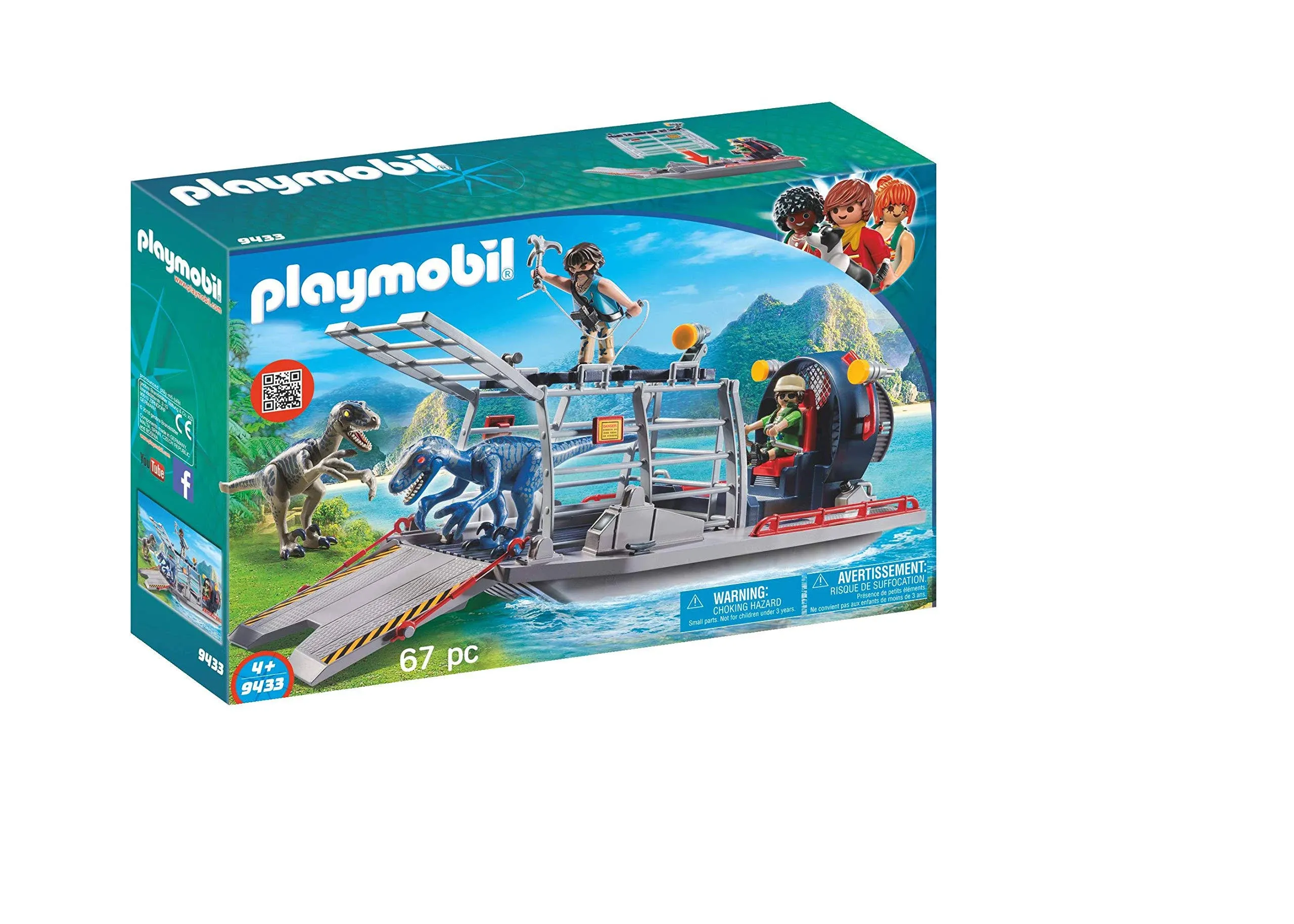 Playmobil 9433 Airboat and Dinosaurs Sealed box