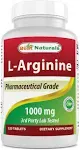 L-Arginine 1000mg 120 Tabs Pharmaceutical Grade