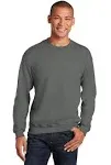 Gildan Adult Fleece Crewneck Sweatshirt, Style G18000 Charcoals