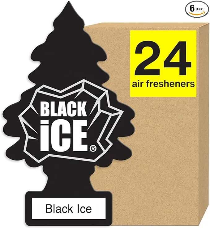 Little Trees Black Ice Air Freshener