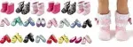 6 Pairs of Doll Shoes Include Boots Leather Shoes Fits 18 Inch American Girl Doll