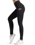 Dragon Fit High Waist Yoga Leggings with 3 PocketsTummy Control Workout Runni...