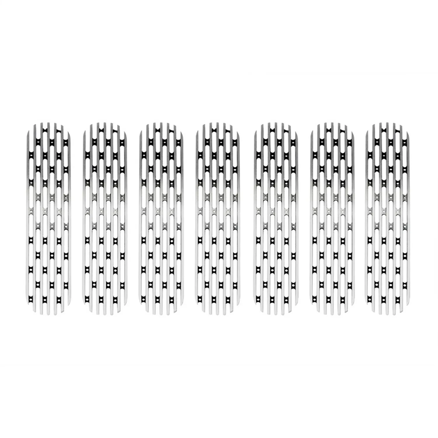 DV8 Offroad D-JP-190008-BRUSH 2007-18 Jeep JK Grille Inserts Brushed