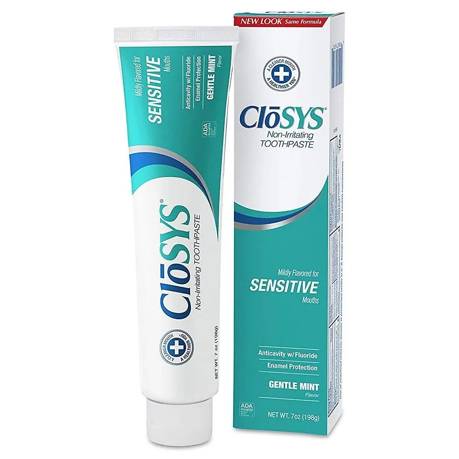 Closys Fluoride Toothpaste, Clean Mint - 7 oz tube