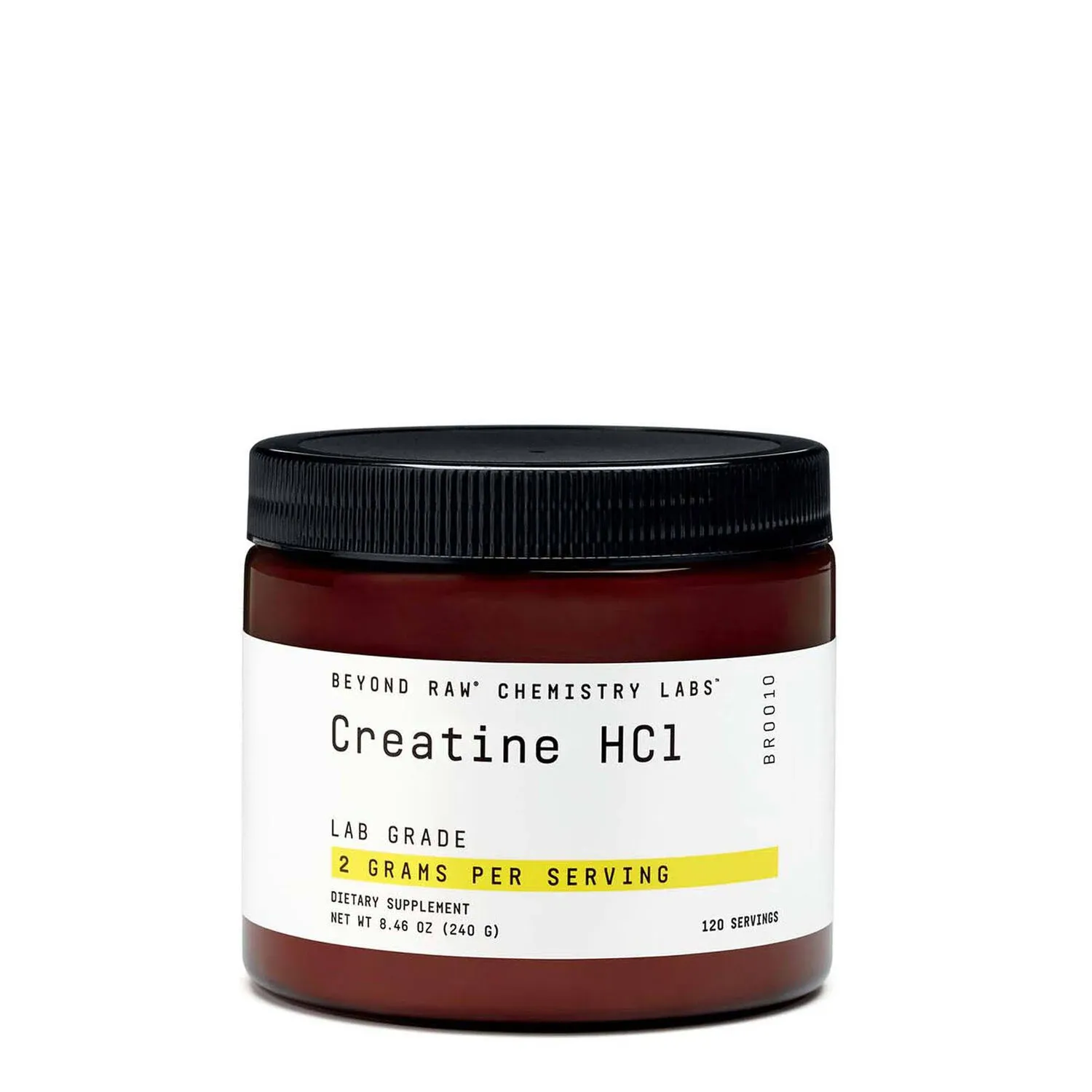 Beyond Raw Chemistry Labs Creatine HCl, 120 Servings, Improves Muscle Performance