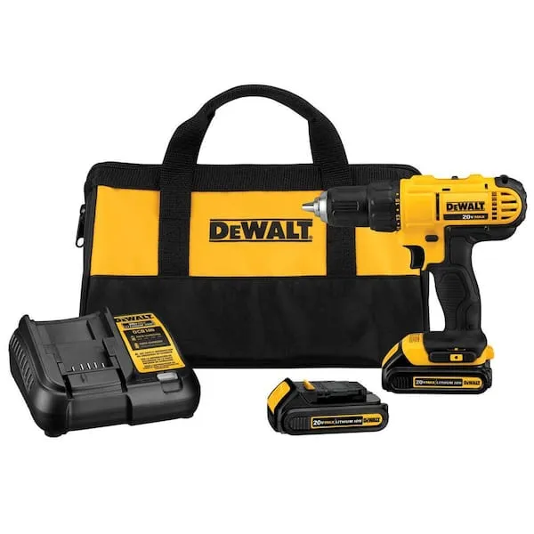 DeWalt 20V Max Compact Drill Driver Kit DCD771C2