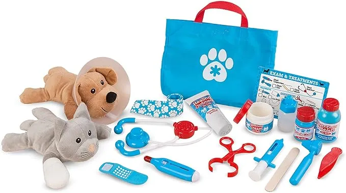 Melissa Doug Examine Treat Pet Vet Play Set