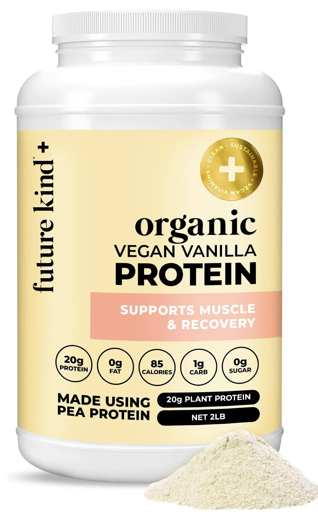 Future Kind Vegan, Vanilla (34srv) - Whey Free Protein Powder for Men and Women ...