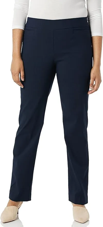 Briggs New York Women's Super Stretch Millennium Slimming Pull-On Ankle Pant