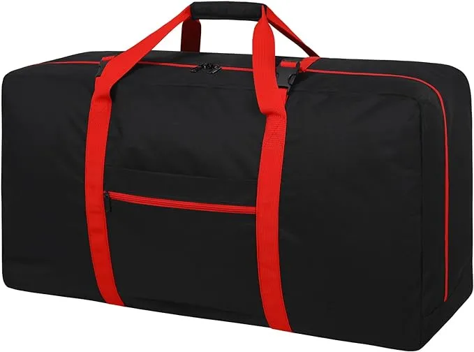 Extra Large Duffel Bag 110L Travel Duffel Bag lightweight Luggage Bag for Outdoor, Travel, Sport-Black