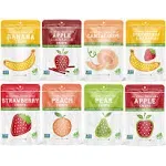 Nature’s Turn Freeze-Dried Fruit Snacks, Sampler Variety, Pack of 8 (1.2 oz Each)