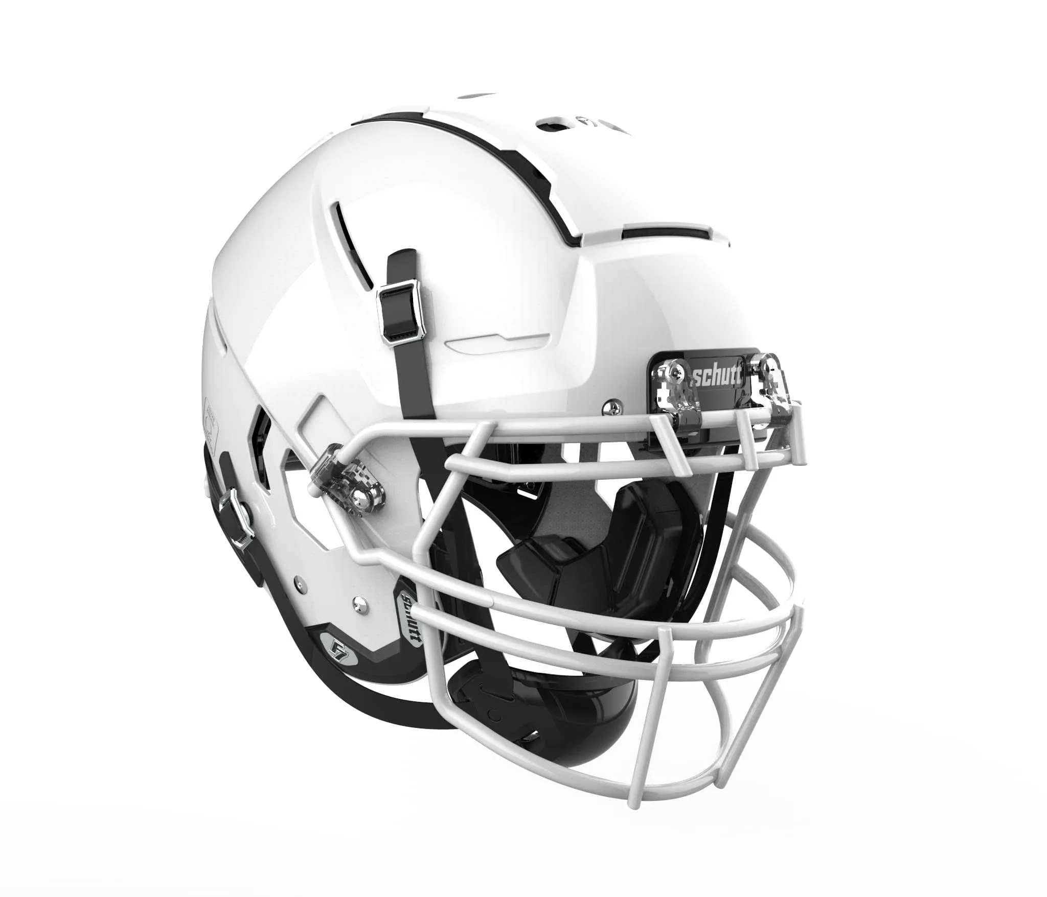 F7 2.0 Collegiate Football Helmet Large, Molded Gloss Black