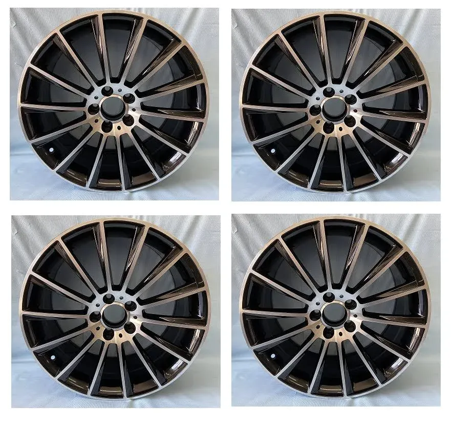 4pc 18" Gunmetal Multispoke AMG Style Rims Wheels Fits Mercedes Benz S450 S500 S550 S63