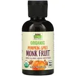 Now Foods Monk Fruit Pumpkin Spice Liquid Organic 1.8 fl oz