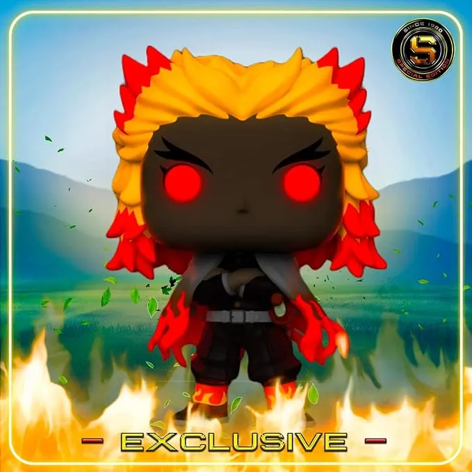 Funko Pop! Animation: Demon Slayer – Kyojuro Rengoku (Glow) Vinyl Figure (Walmart Exclusive)