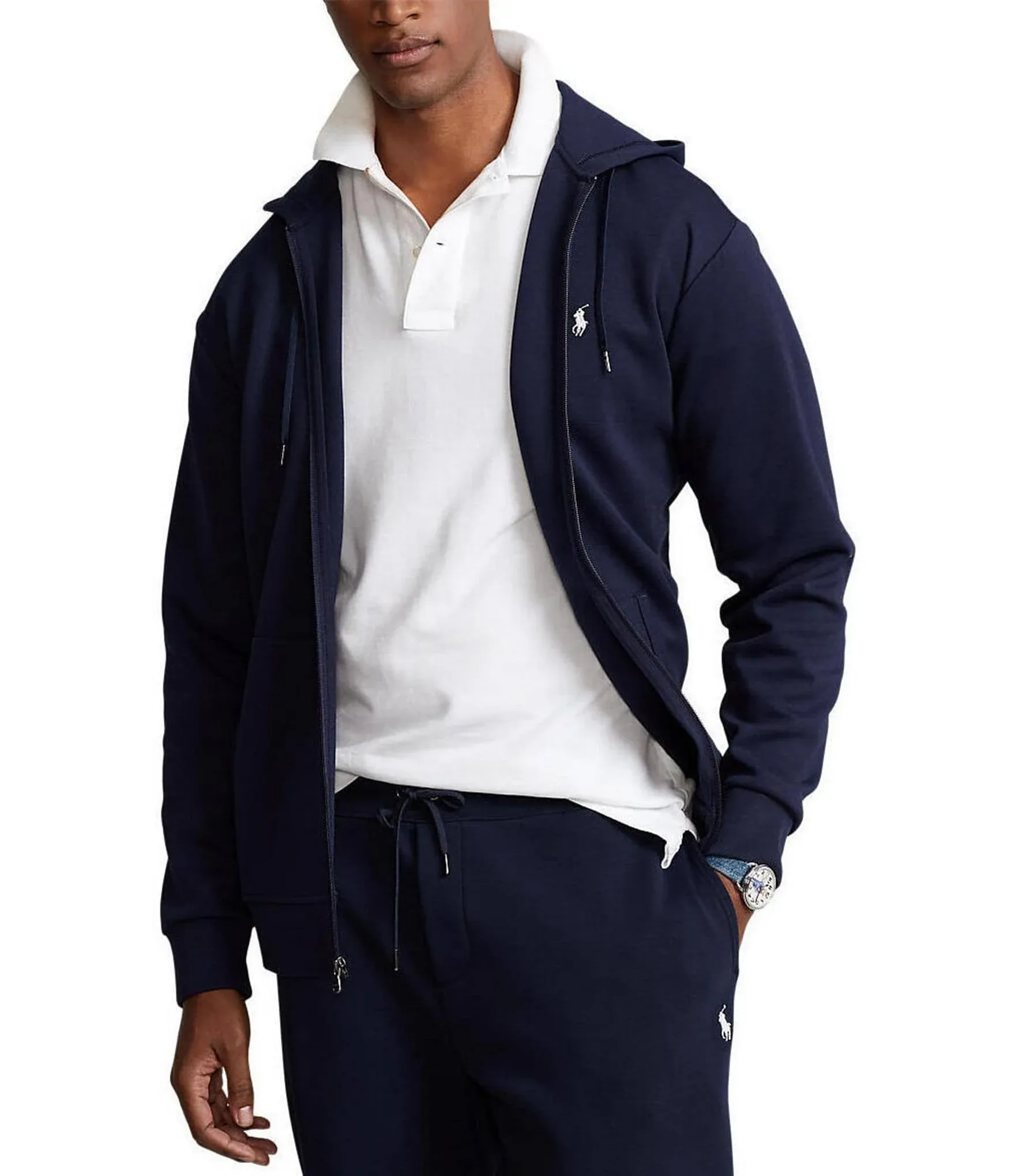 Big & Tall Polo Ralph Lauren Men's Double-Knit Full-Zip Hoodie