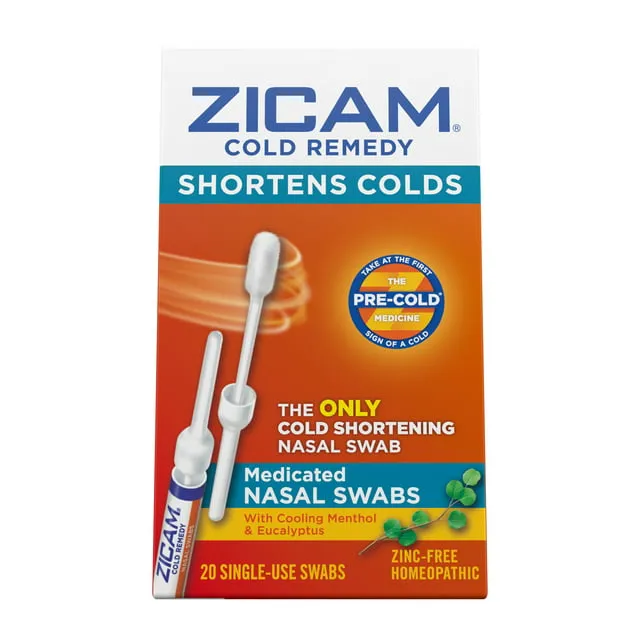 Zicam Cold Remedy Nasal Swabs - 20 ct