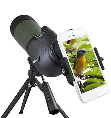 GOSKY 20-60 X 80 Porro Prism Spotting Scope- Waterproof Scope for Bird Watching Target Shooting Archery Range Outdoor Activities -with Tripod