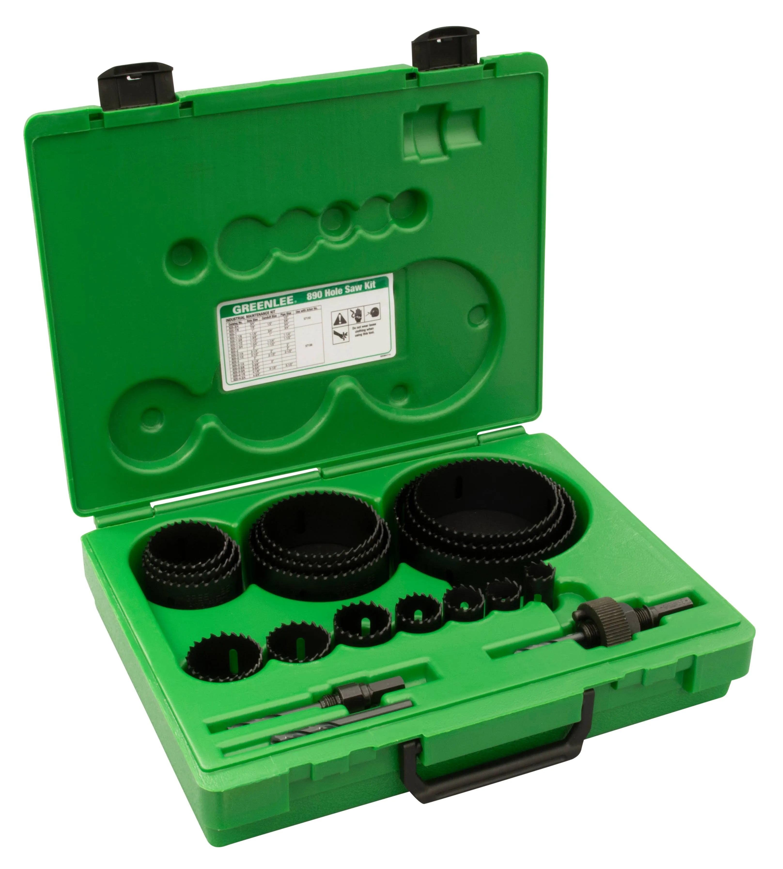 Greenlee 890 Industrial Hole Saw Set