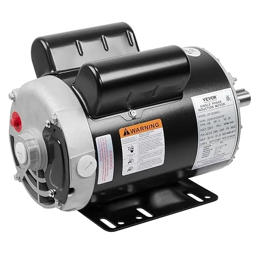 5HP SPL 3450 RPM Air Compressor Electric Motor 60Hz 208-230V 56Frame 5/8&#034; Shaft