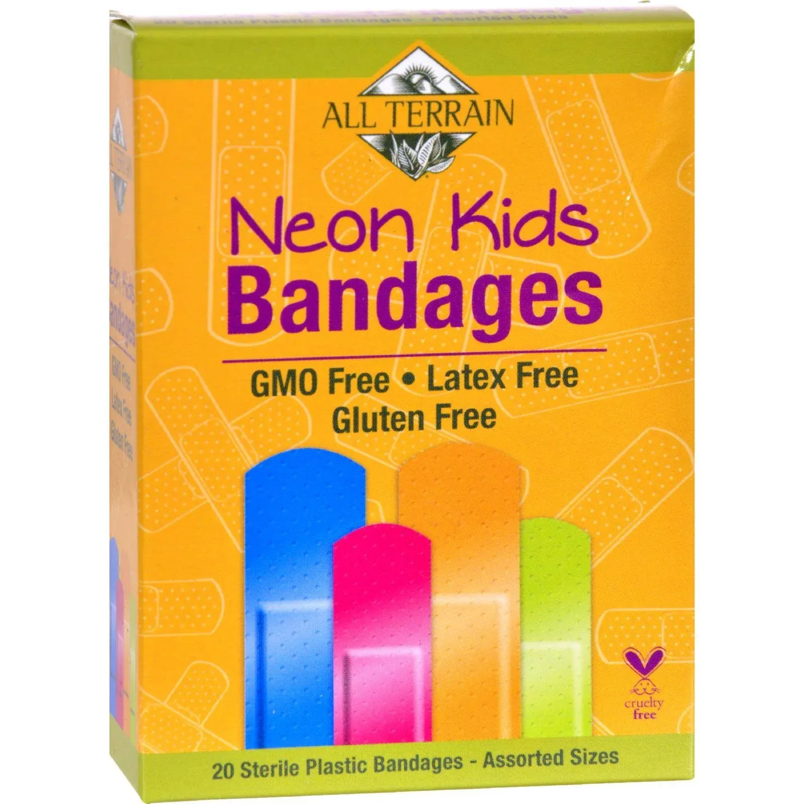 All Terrain Bandages Neon Kids 20 Count