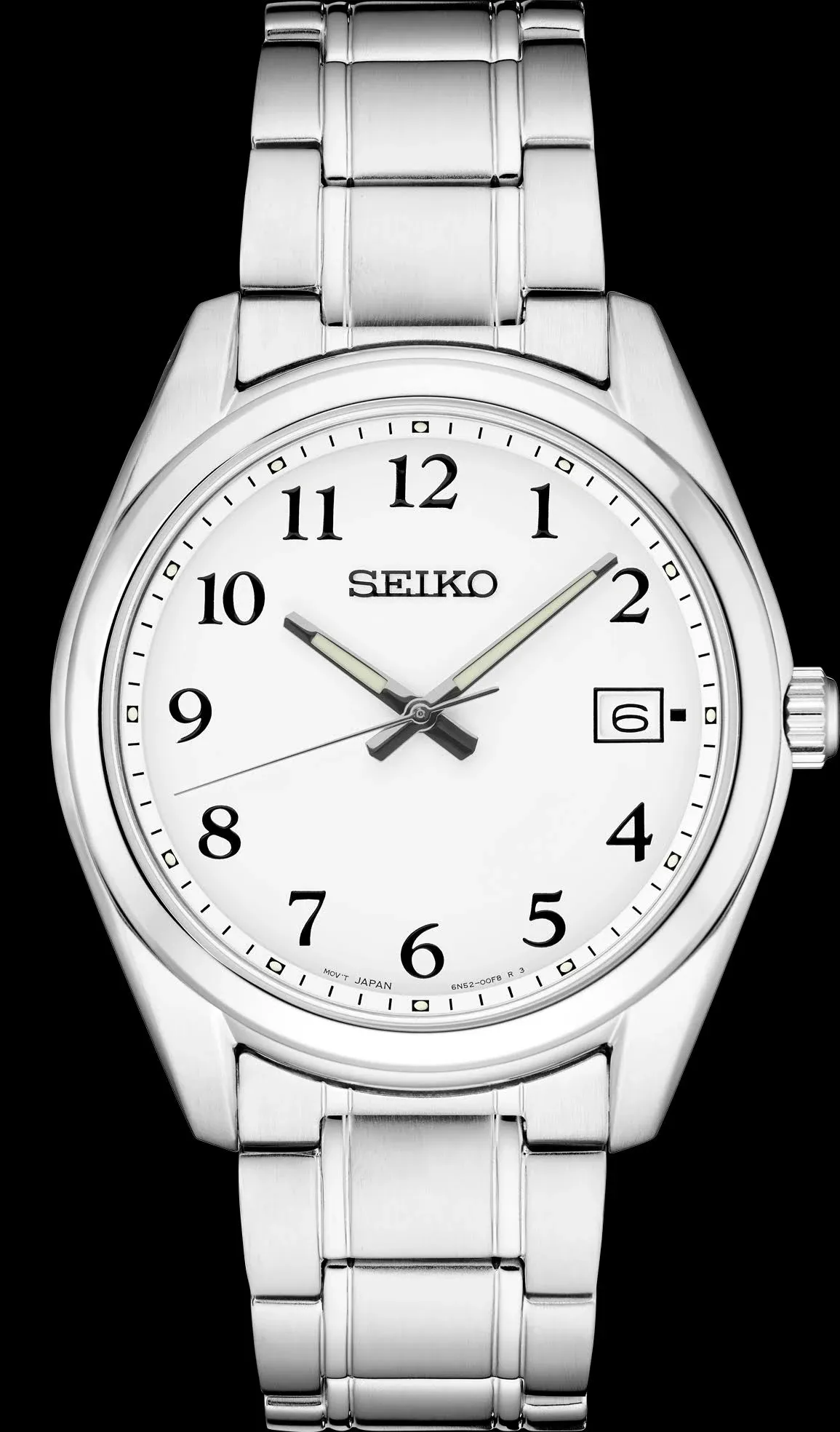 Seiko Men&#39;s Analogue Japanese Quartz Watch with Stainless Steel Strap SUR343P1, Bracelet, Gray, One Size, bracelet