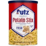 Utz Potato Stix, Original – 15 Oz. Canister – Shoestring Potato Sticks Made from Fresh Potatoes, Crispy, Crunchy Snacks in Resealable Container, Cholesterol Free, Trans-Fat Free, Gluten-Free Snacks