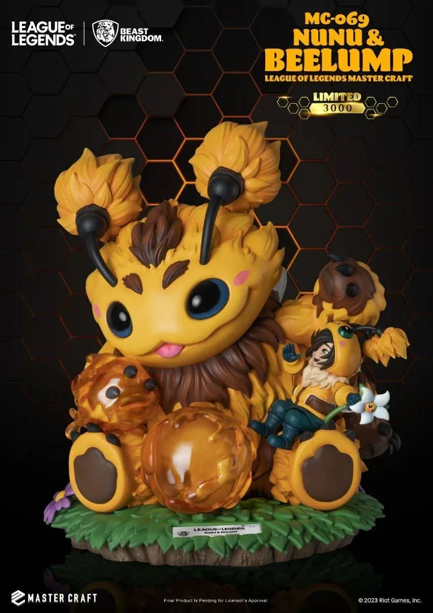 BEAST KINGDOM League of Legends Nunu &amp; Beelump Statue Figure MC-069 NEW SEALED